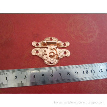 Manufacturer Supply Rose Gold Color Zinc Alloy Box Lock